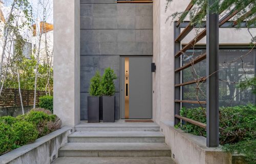 modern design family house front entrance door, Athens Greece; Shutterstock ID 1718230495; purchase_order: -; job: -; client: -; other: -